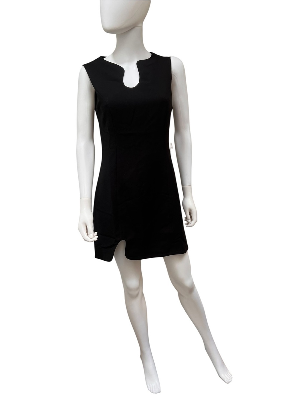 NWT- Puzzle Dress- Sleeveless Black Mini Dress - Women's size 6. Minimalist 90s